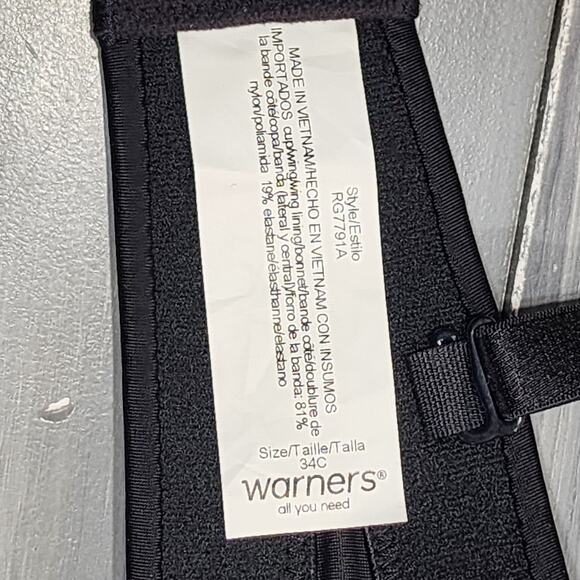 Warners Strapless Bra 34C‎ This Is Not A Bra Underwire Lightly Lined RG7791A - Picture 4 of 9